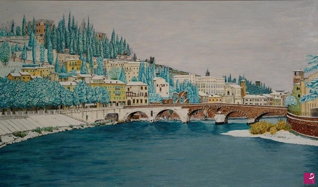 quadri in vendita online - verona  (nevicata 2)