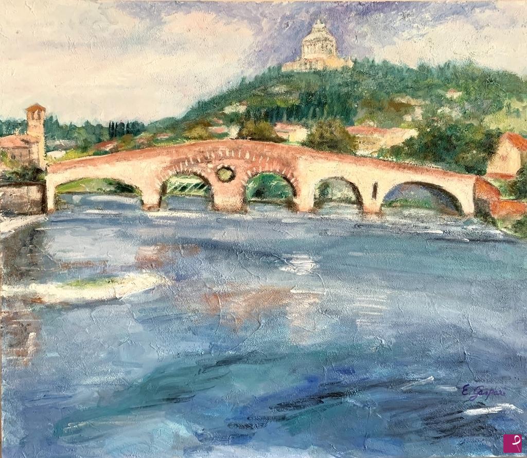 quadri in vendita online - Verona ponte pietra
