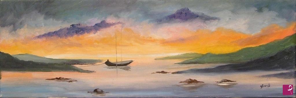 quadri in vendita online - verso il tramonto