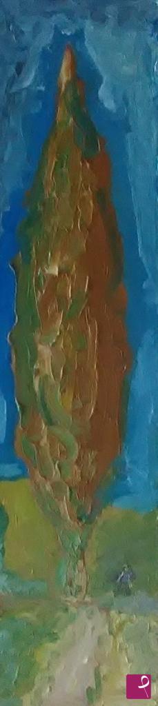 quadri in vendita online - verso la terra dei cipressi