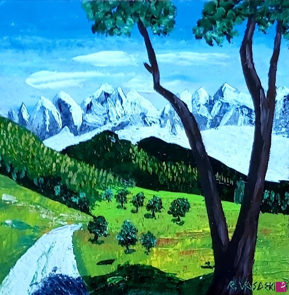 quadri in vendita online - VERSO LE MONTAGNE