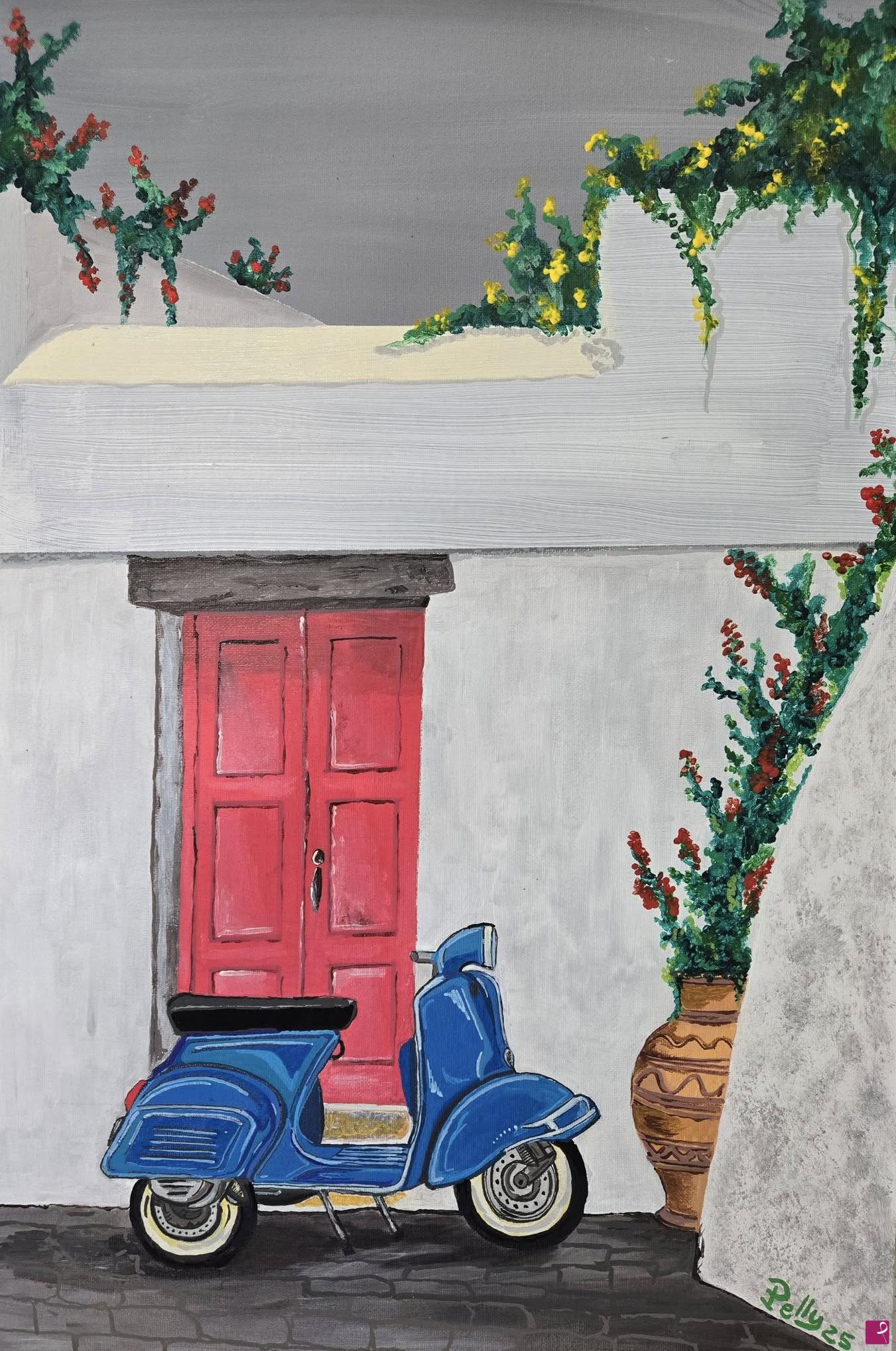 quadri in vendita online - VESPA BLU