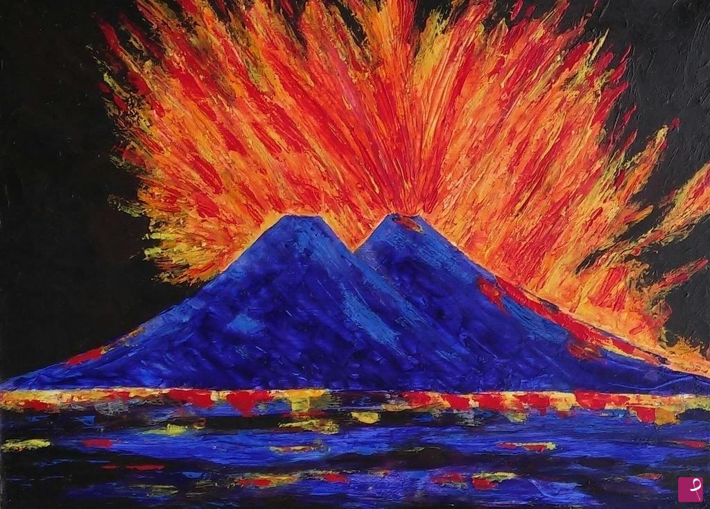 quadri in vendita online - Vesuvio 2017