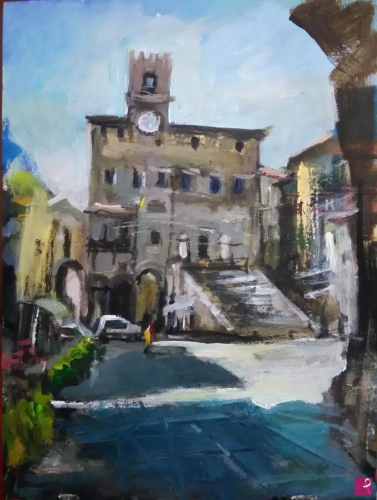quadri in vendita online - Vettura in Cortona 