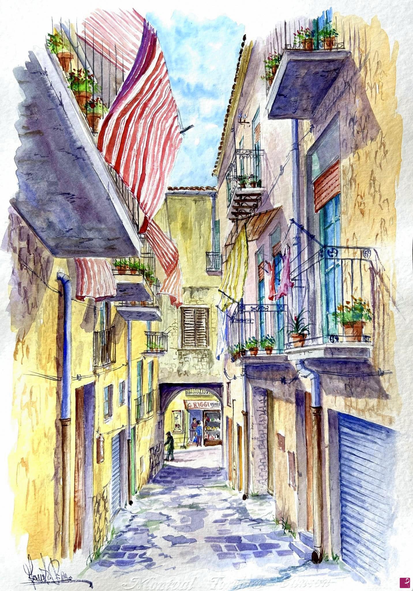 quadri in vendita online - " Via Giannone " San Cataldo (CL)