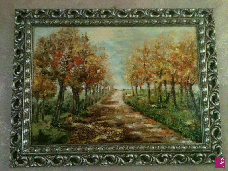 quadri in vendita online - Viale alberato