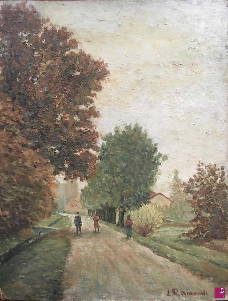 quadri in vendita online - Viale d’autunno
