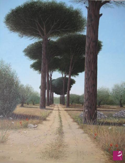 quadri in vendita online - Viale di pini.....Ugento.