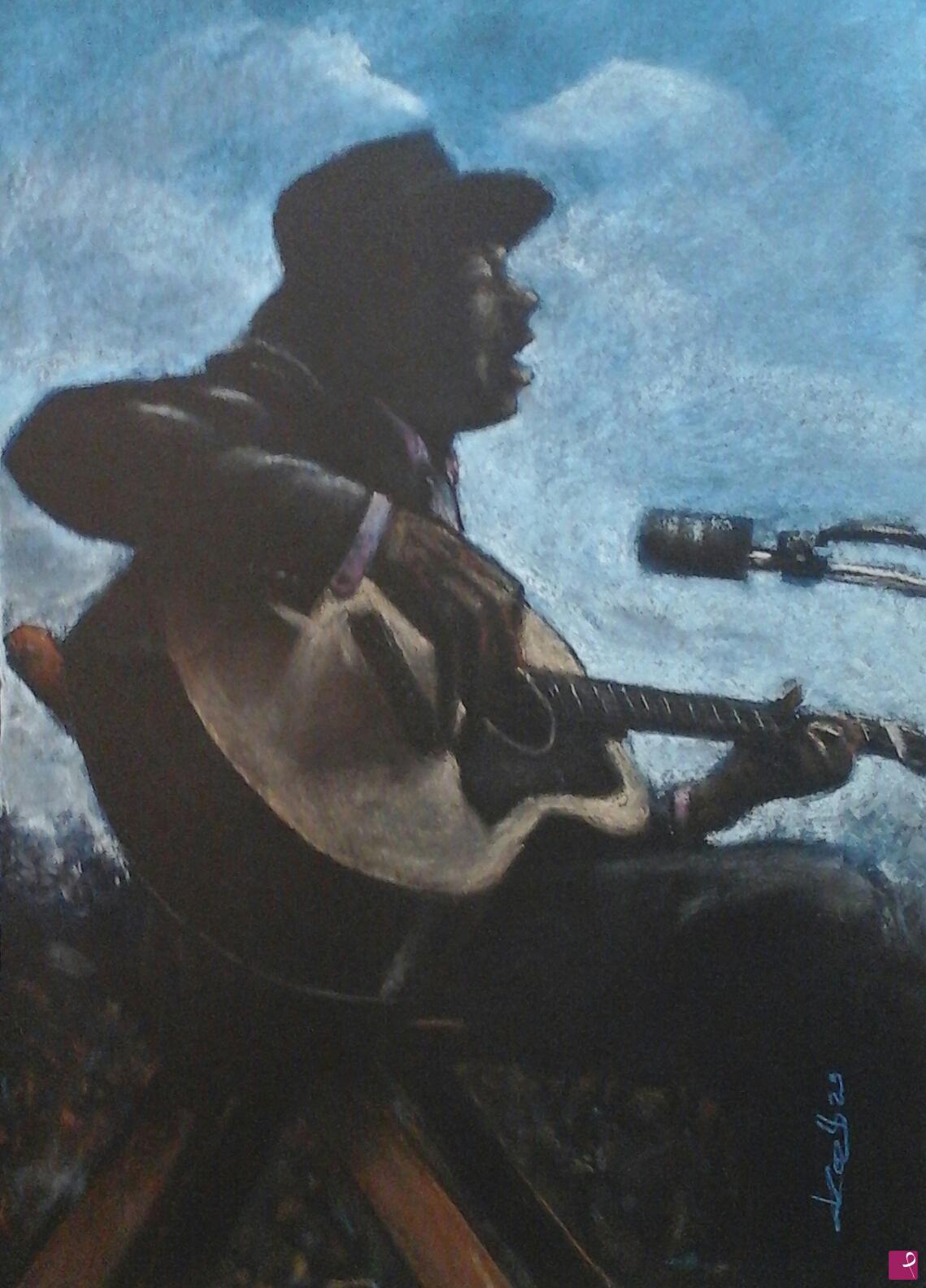 quadri in vendita online - Vibration blues 