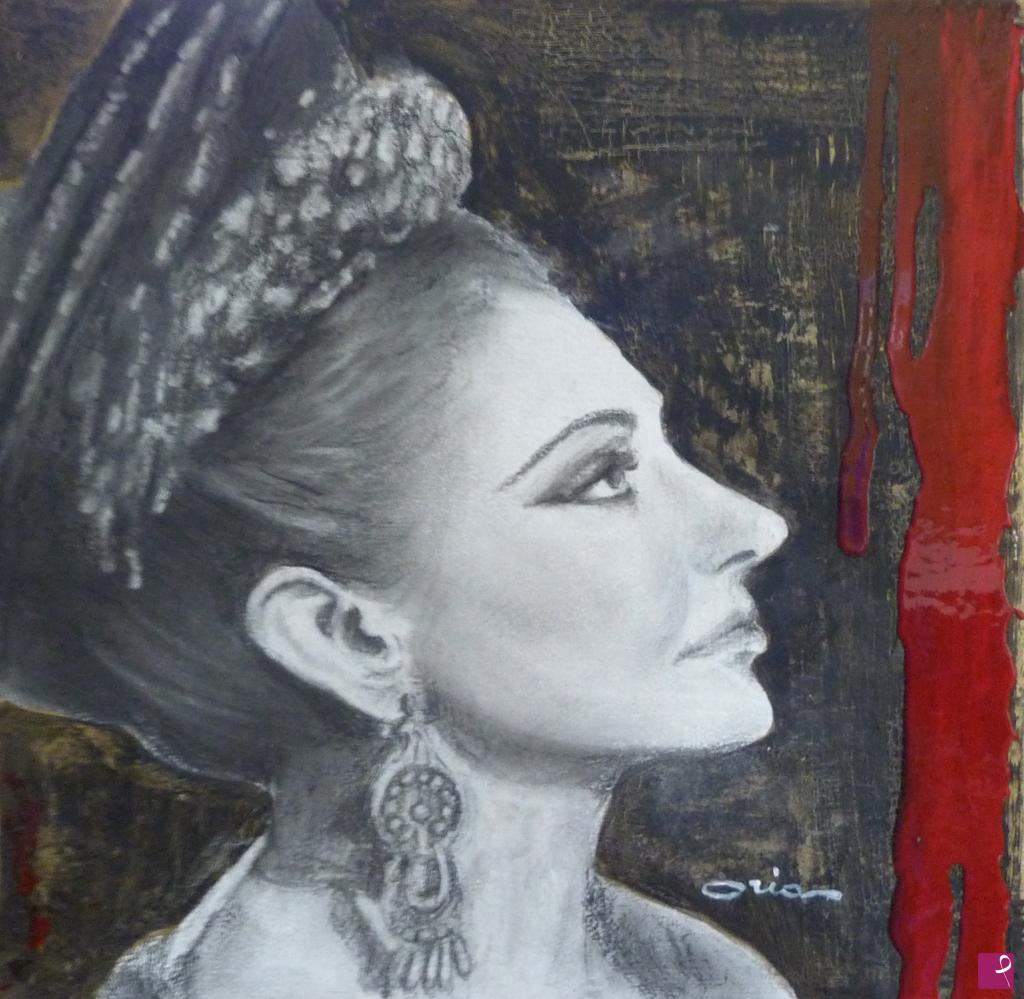 quadri in vendita online - Vibrazioni cinematografiche -Maria Callas in Medea di Pasolini