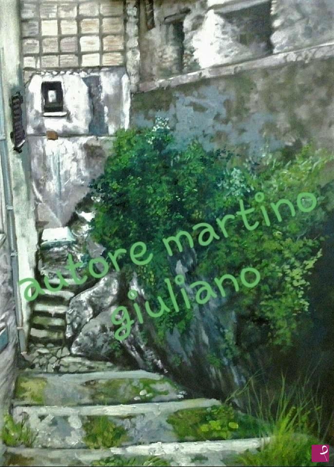 quadri in vendita online - vicolo di un paesino calabrese (tiriolo)