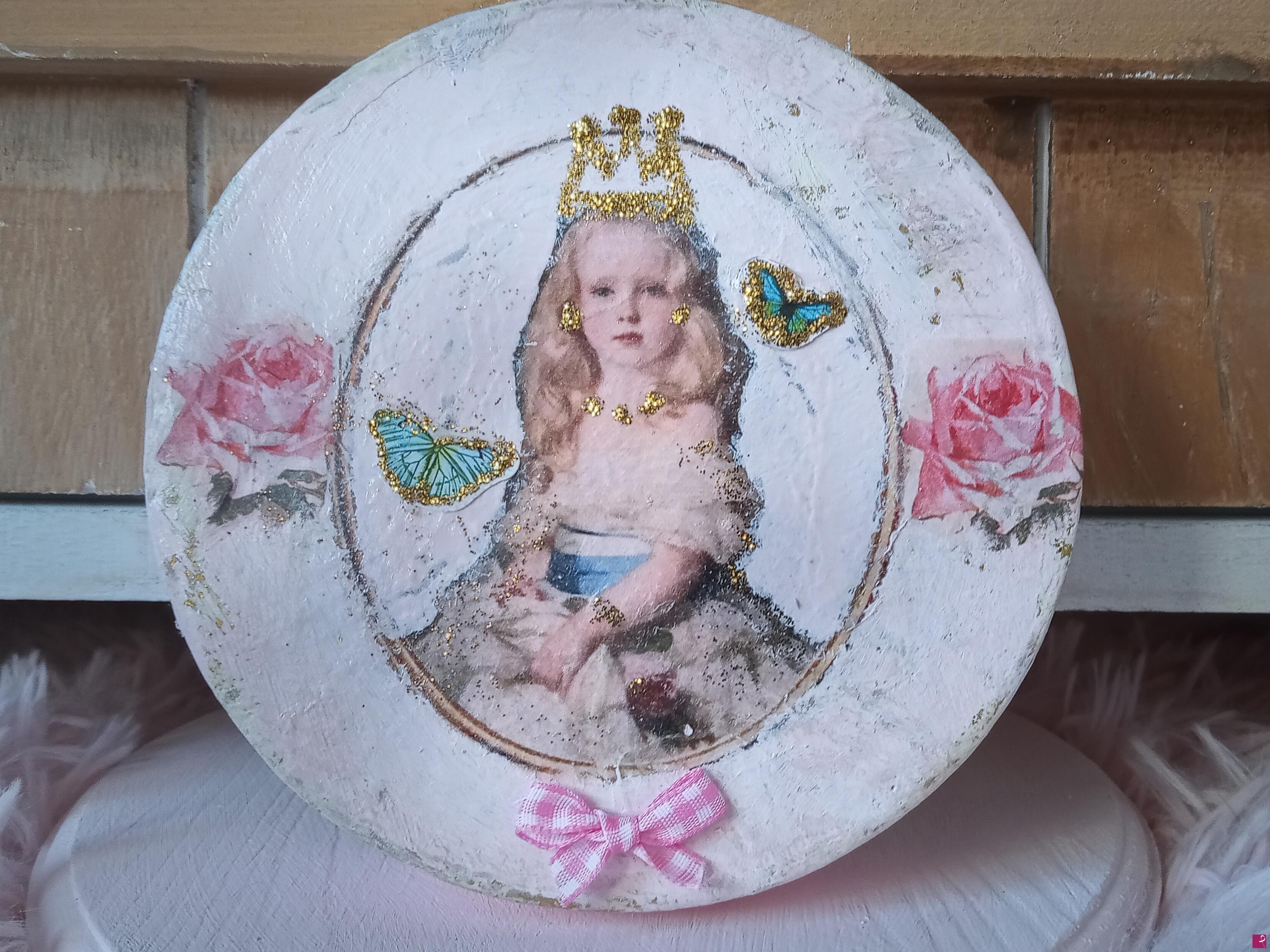 quadri in vendita online - Victorian Baby Rose 