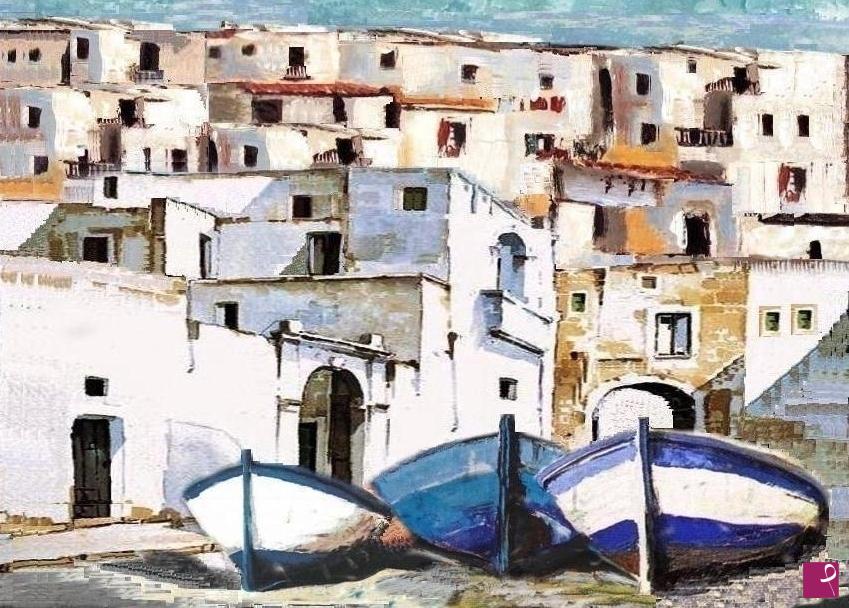 quadri in vendita online - Vieste FG - case con archi