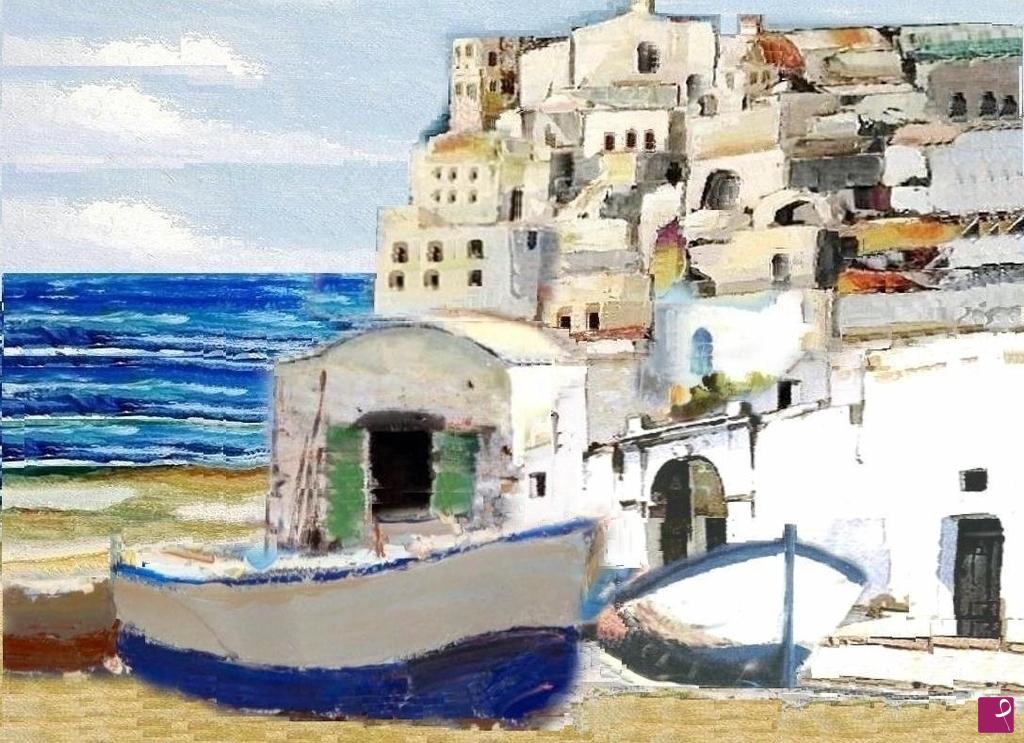 quadri in vendita online - Vieste Fg.  casa del pescatore