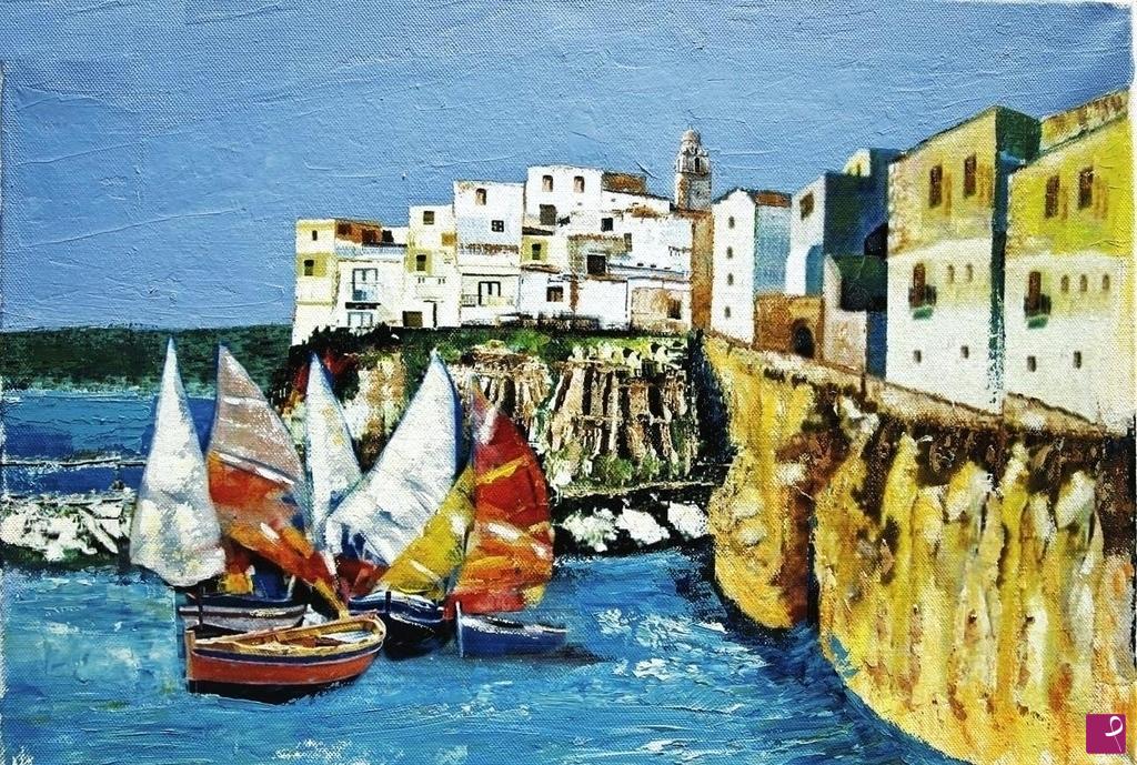 quadri in vendita online - Vieste (Fg) centro storico