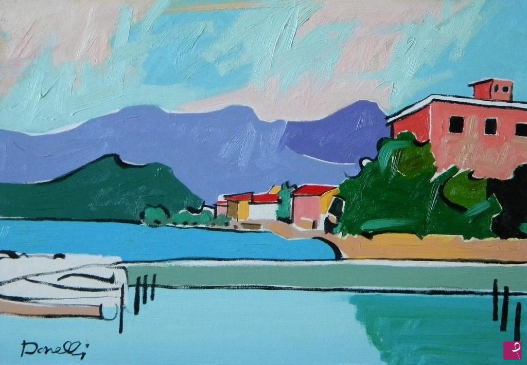 quadri in vendita online - View on lake Iseo
