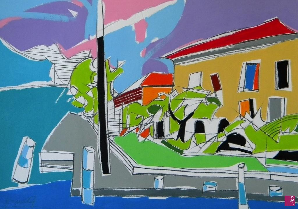 quadri in vendita online - View on lake Iseo