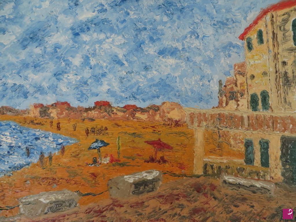 quadri in vendita online - "Vigata - veduta dalla casa di Montalbano"