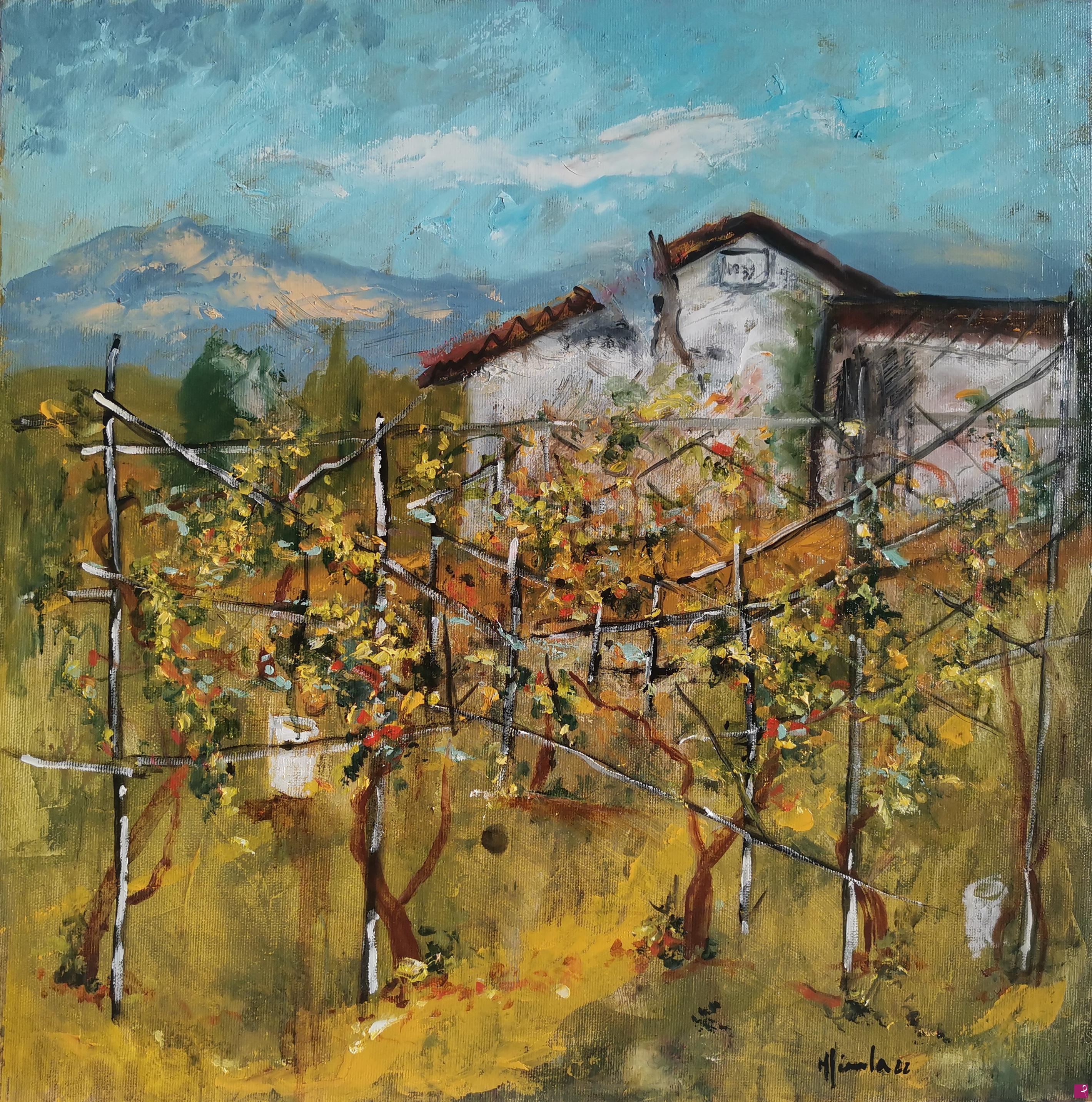 quadri in vendita online - Vigna in collina