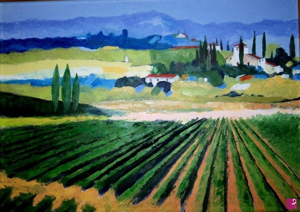 quadri in vendita online - vigneto toscano