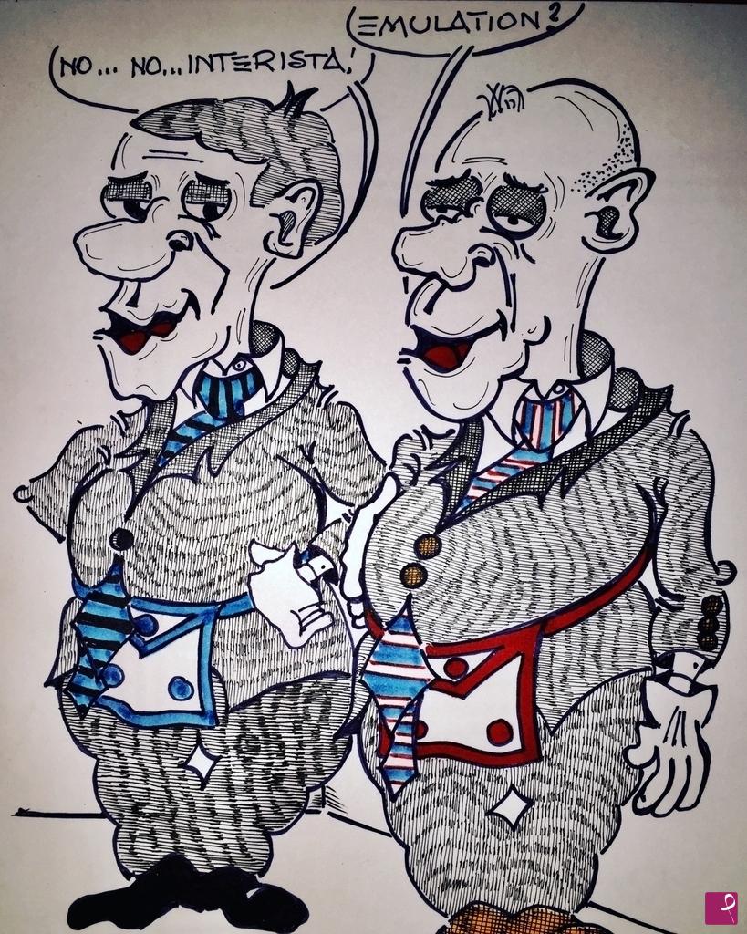 quadri in vendita online - Vignetta massonica INTER (2)