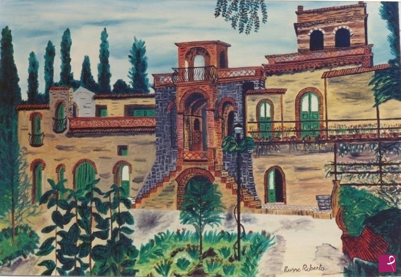 quadri in vendita online - Villa comunale Taormina
