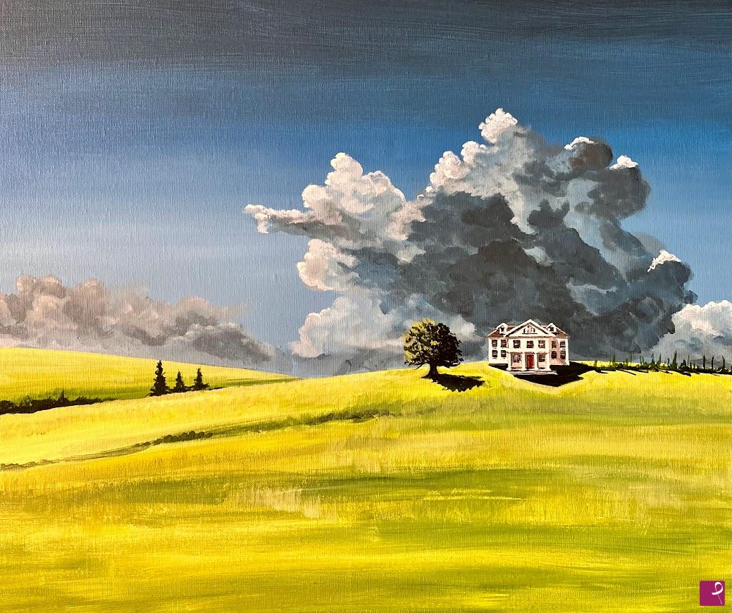 quadri in vendita online - villa in campagna