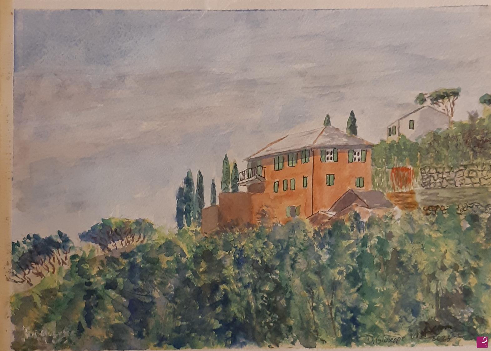 quadri in vendita online - Villa in collina