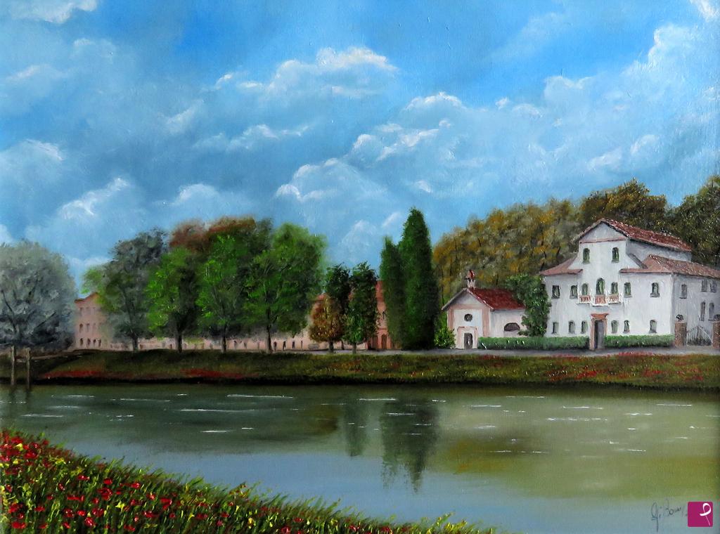 quadri in vendita online - Villa veneta sul Brenta
