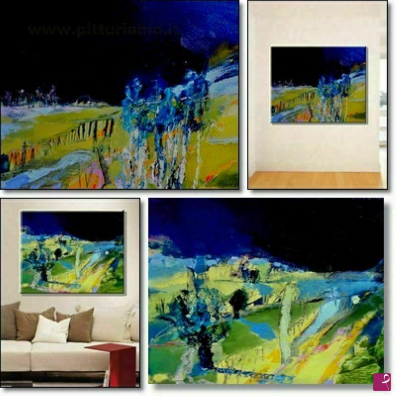 quadri in vendita online - VILLAGE 1 and VILLAGE 2 , 2013,Oil on canvas