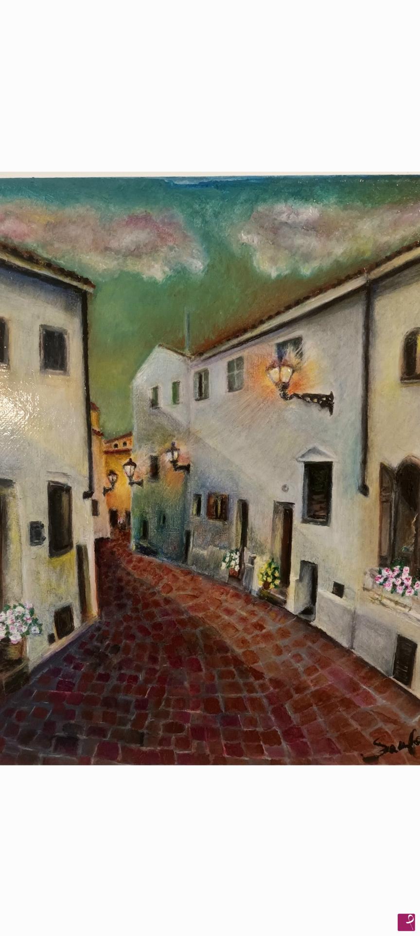 quadri in vendita online - Villaggio - Spagna II