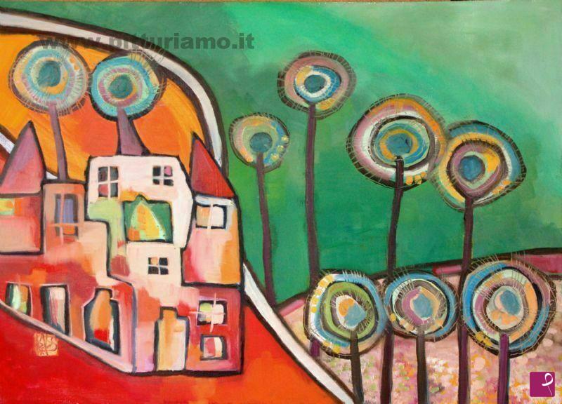 quadri in vendita online - villaggio di campagna