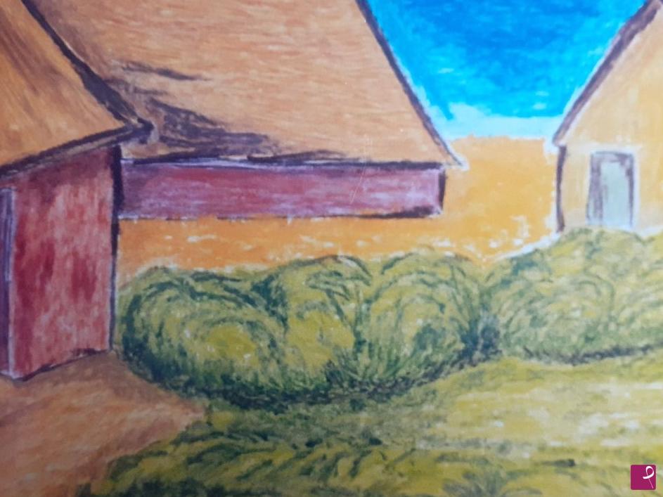 quadri in vendita online - Villaggio di campagna