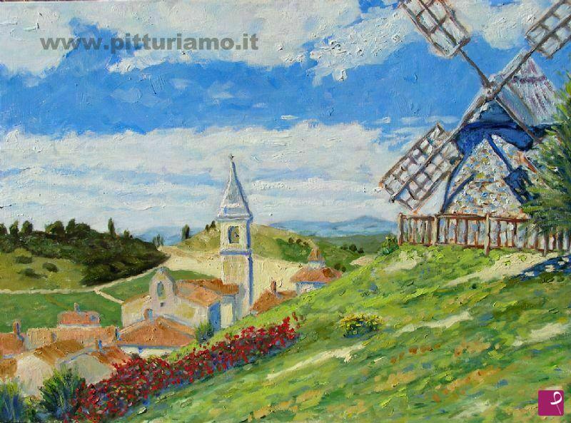 quadri in vendita online - Villaggio di Lautrec - Francia