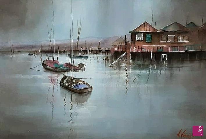 quadri in vendita online - Villaggio di pescatori