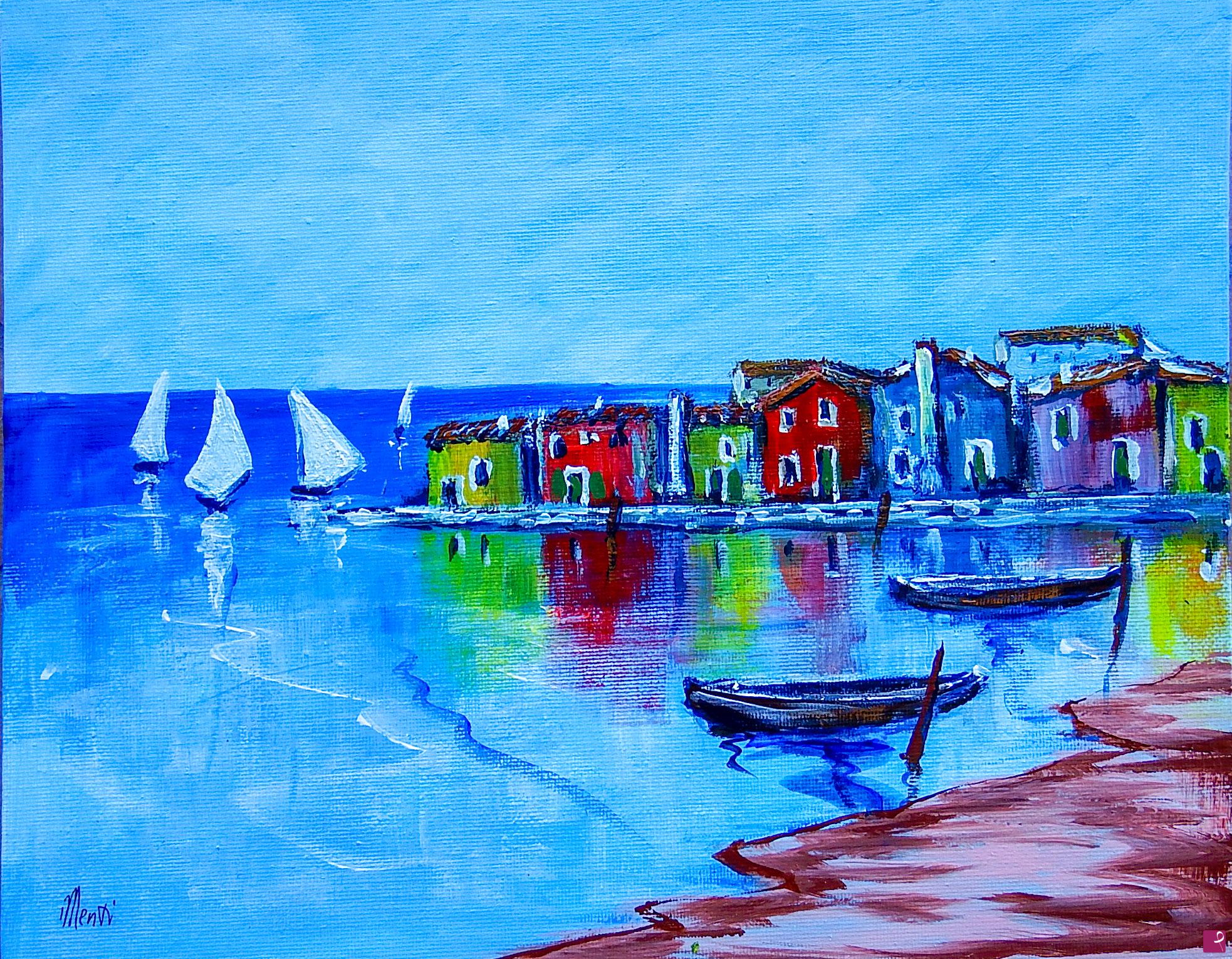 quadri in vendita online - Villaggio di pescatori