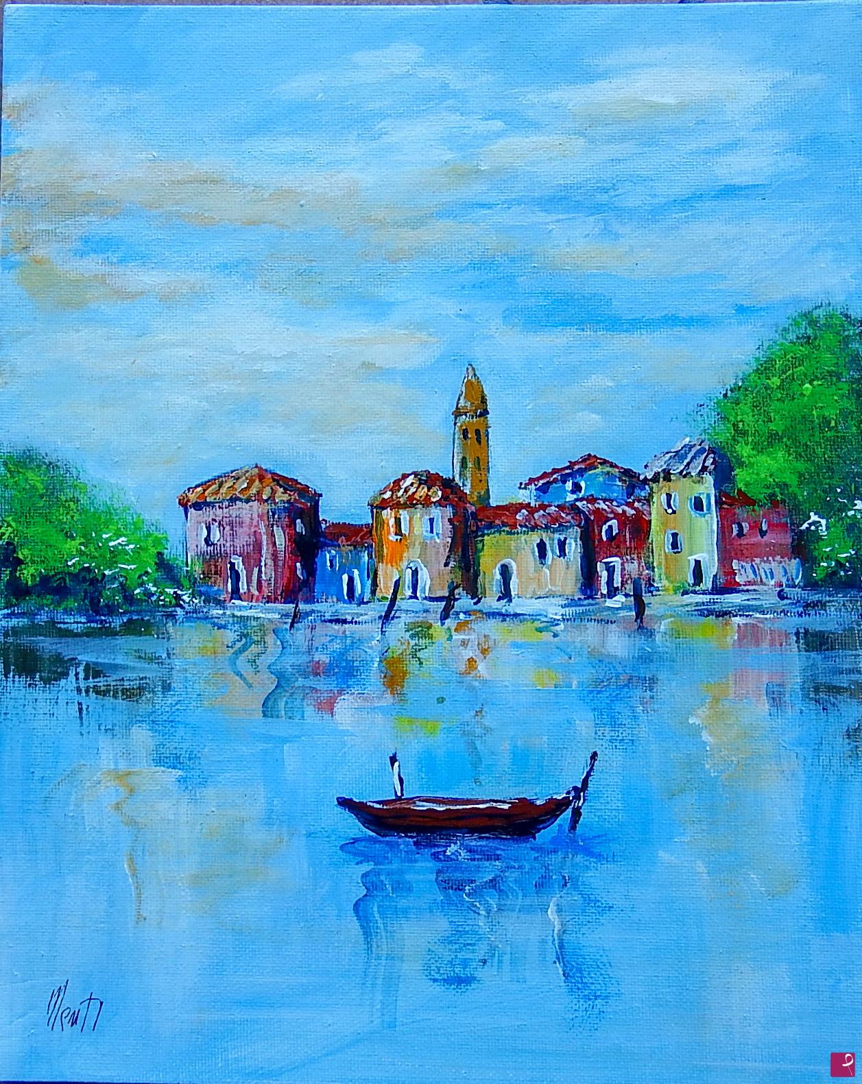 quadri in vendita online - Villaggio di pescatori 