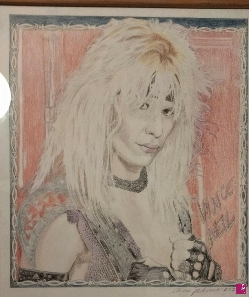quadri in vendita online - Vince Neil cantante dei Motley Crue