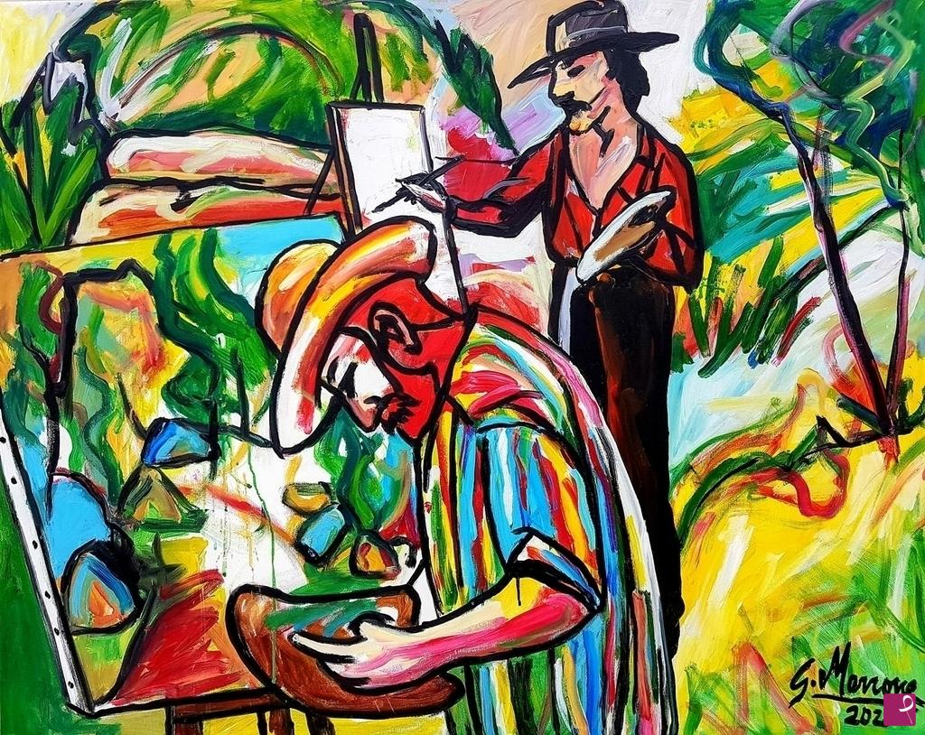 quadri in vendita online - "Vincent e Paul"
