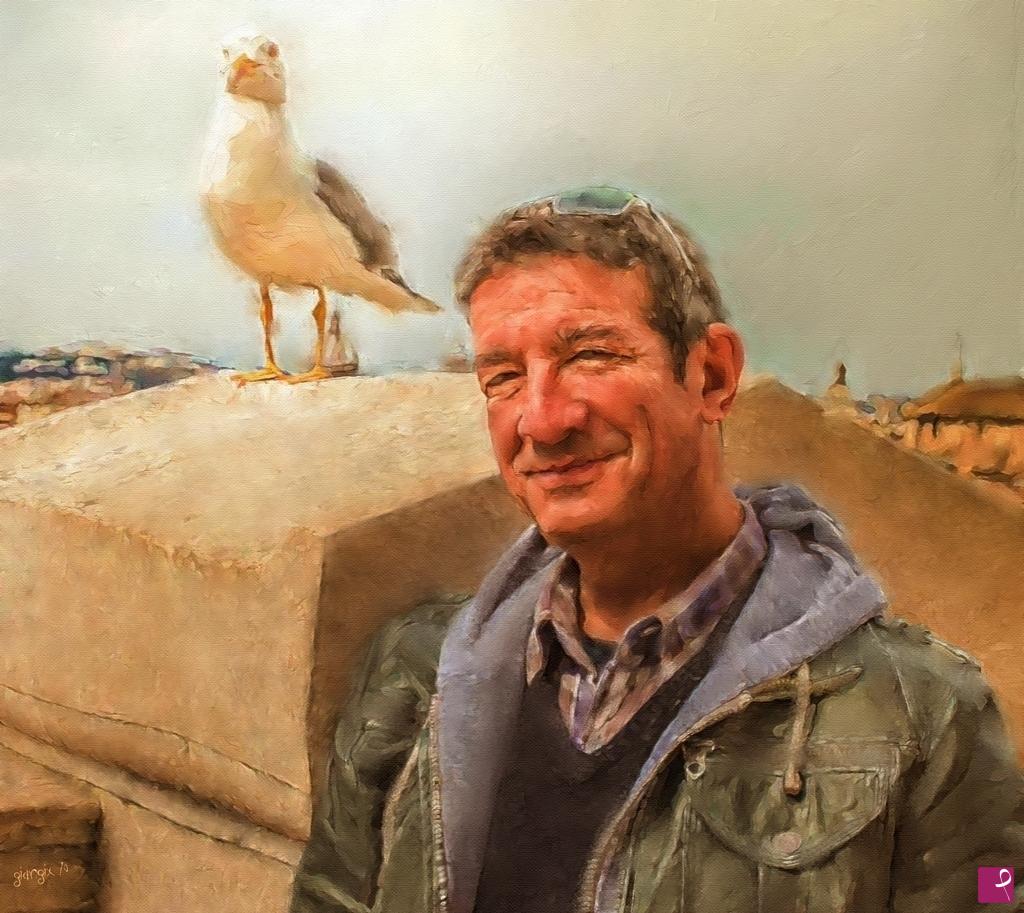 quadri in vendita online - Vincenzo e il gabbiano