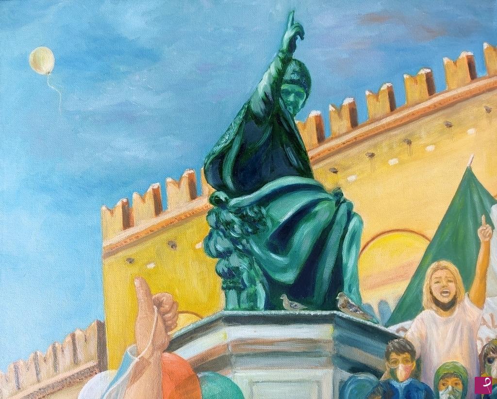 quadri in vendita online - Vinceremo! (La lingua dei segni)