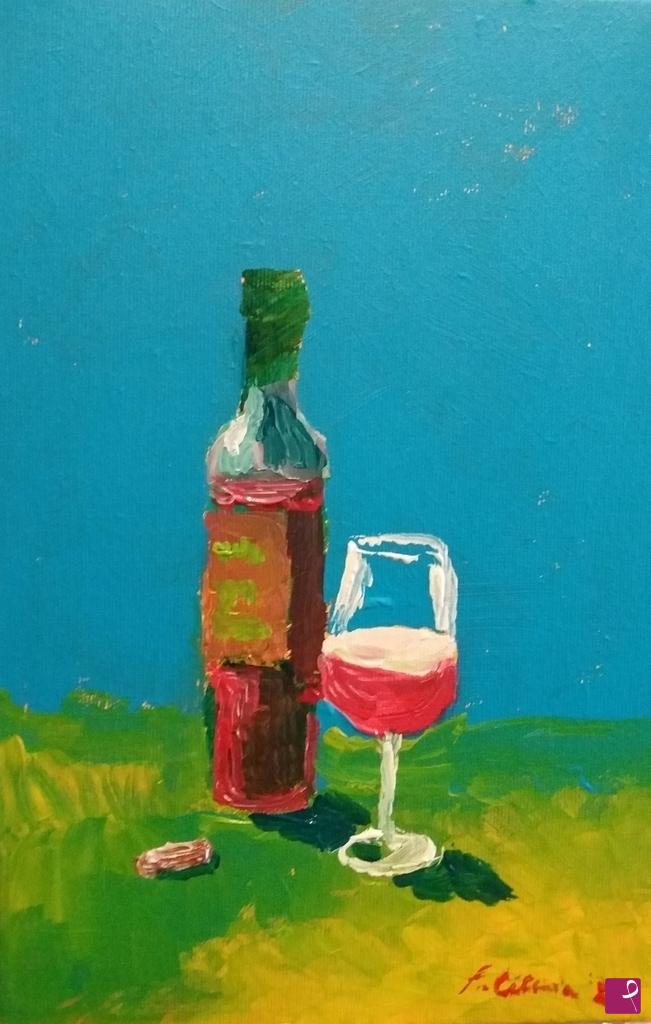 quadri in vendita online - vino rosso