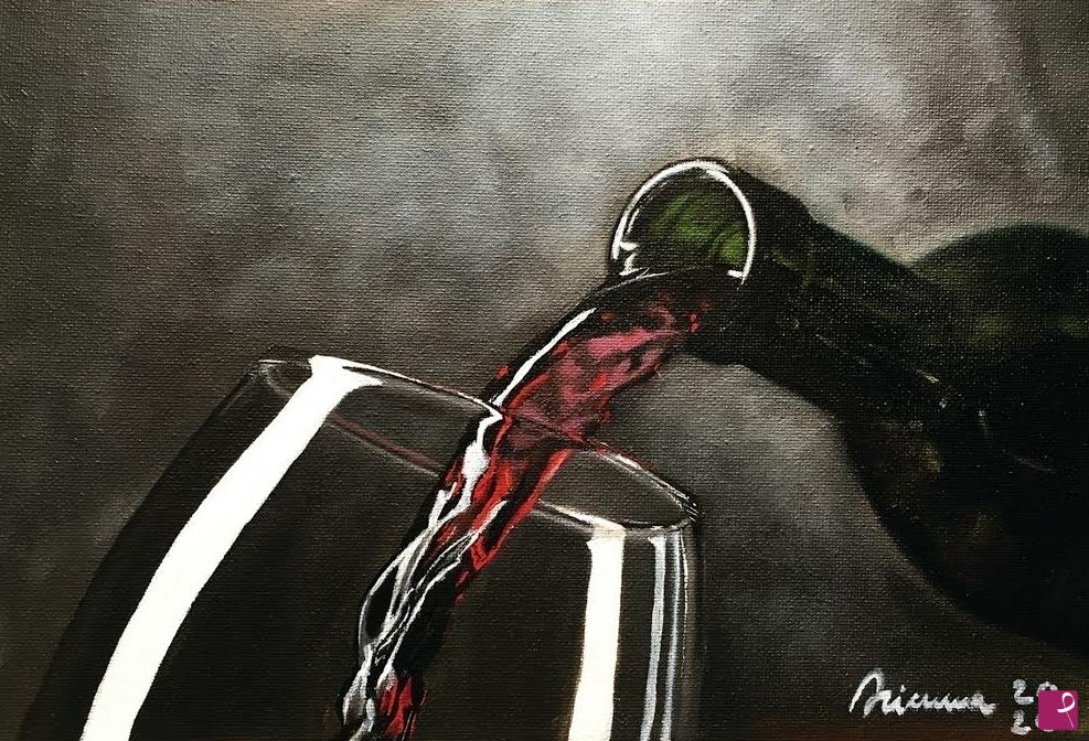 quadri in vendita online - Vino Rosso