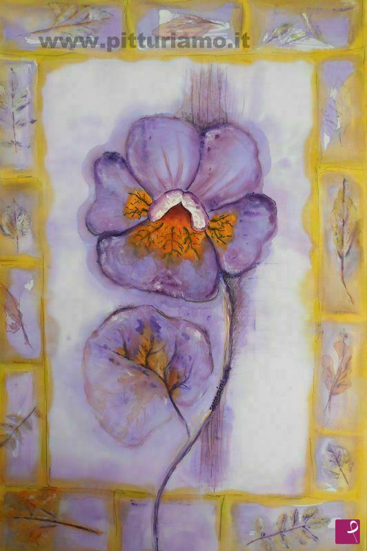 quadri in vendita online - Viola del pensiero