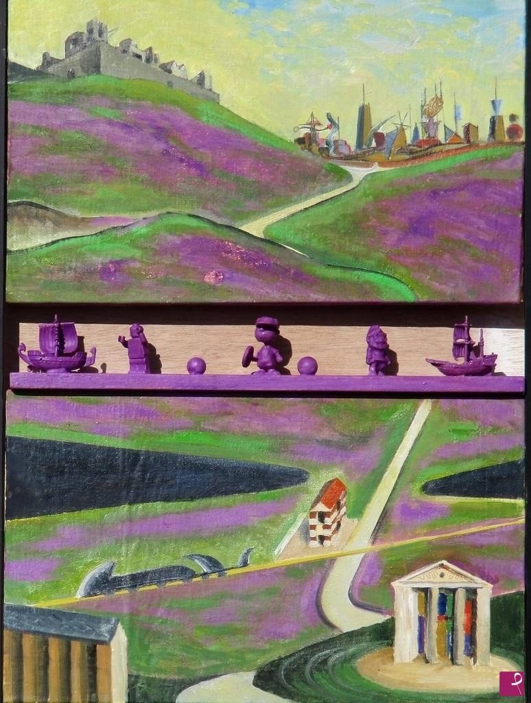 quadri in vendita online - viola minerale