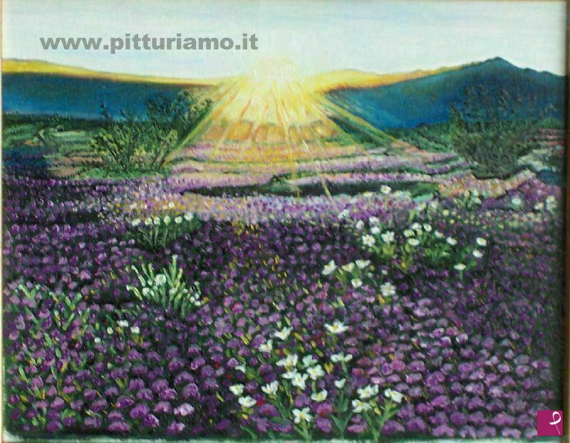quadri in vendita online - viola  valley