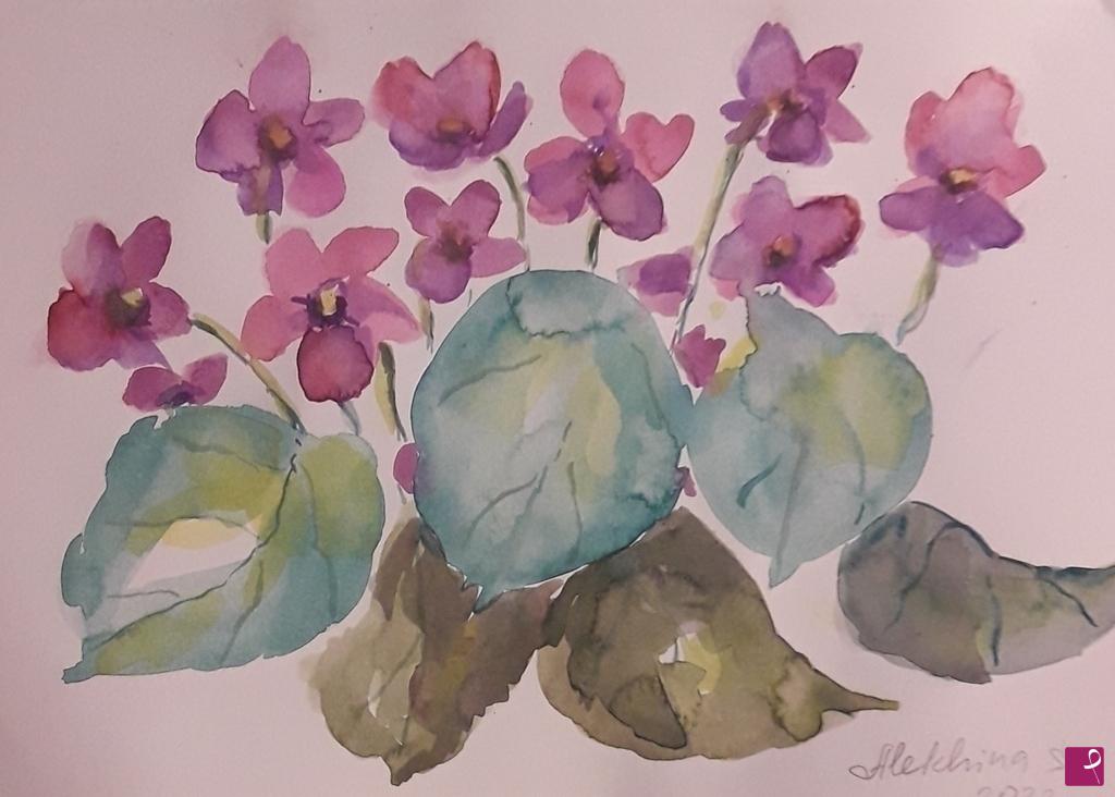 quadri in vendita online - Violette