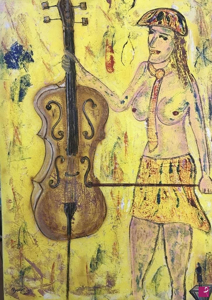 quadri in vendita online - "VIOLONCELLISTA 2.0"