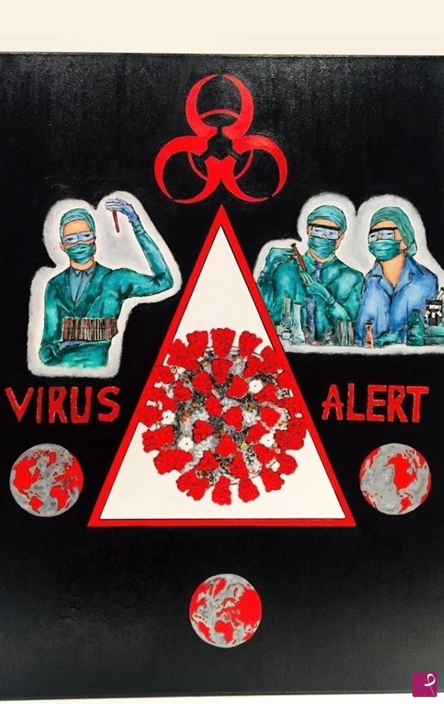 quadri in vendita online - VIRUS ALERT  ( Covid - 19 )