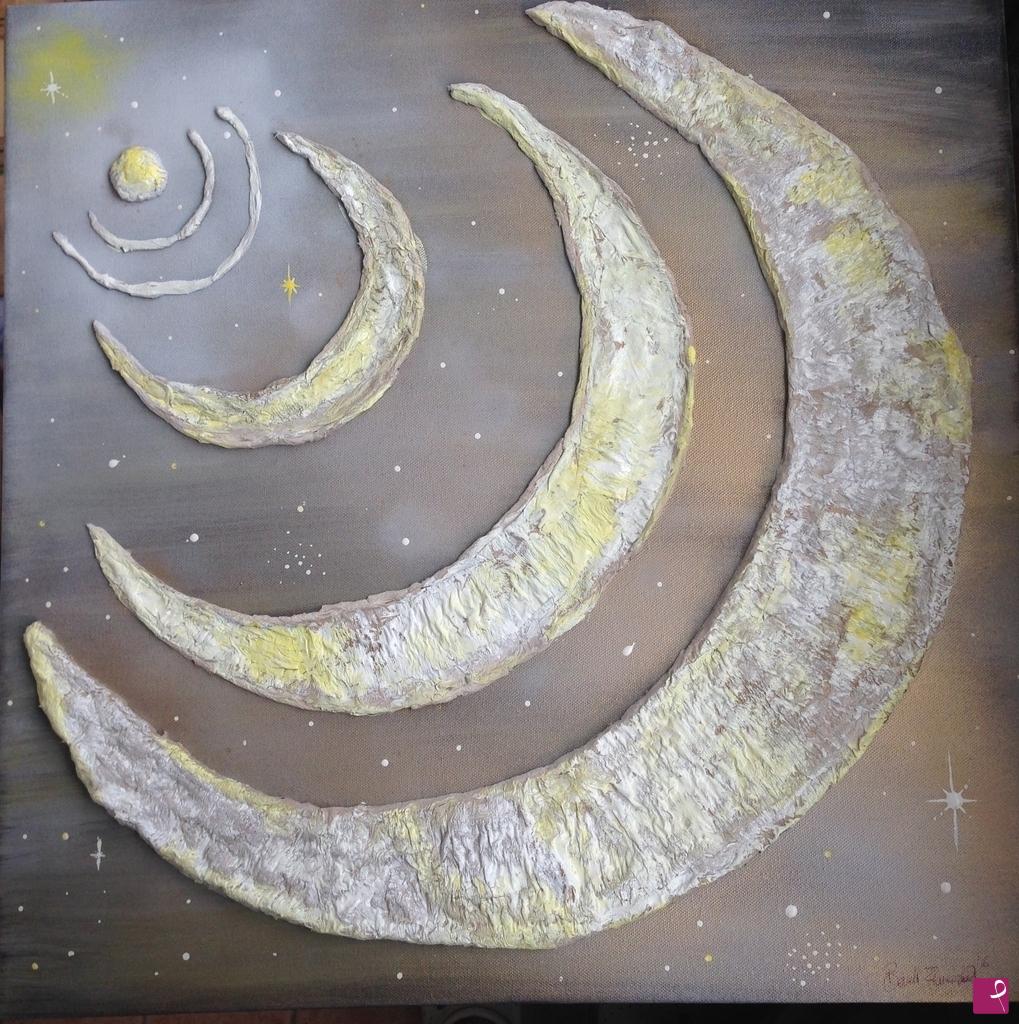 quadri in vendita online - Visione della Luna